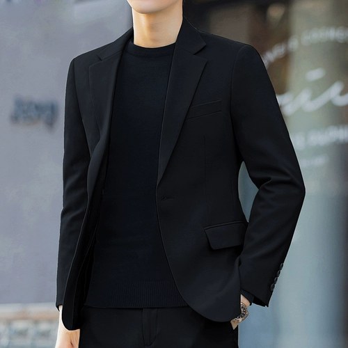 Мужской классический костюм для отдыха, демисезонный осенний комплект, 3 предмета, изысканный стиль, в корейском стиле