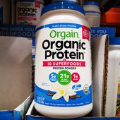 现货 香草味 Powder有机蛋白粉1200g代餐 美国Orgain Protein