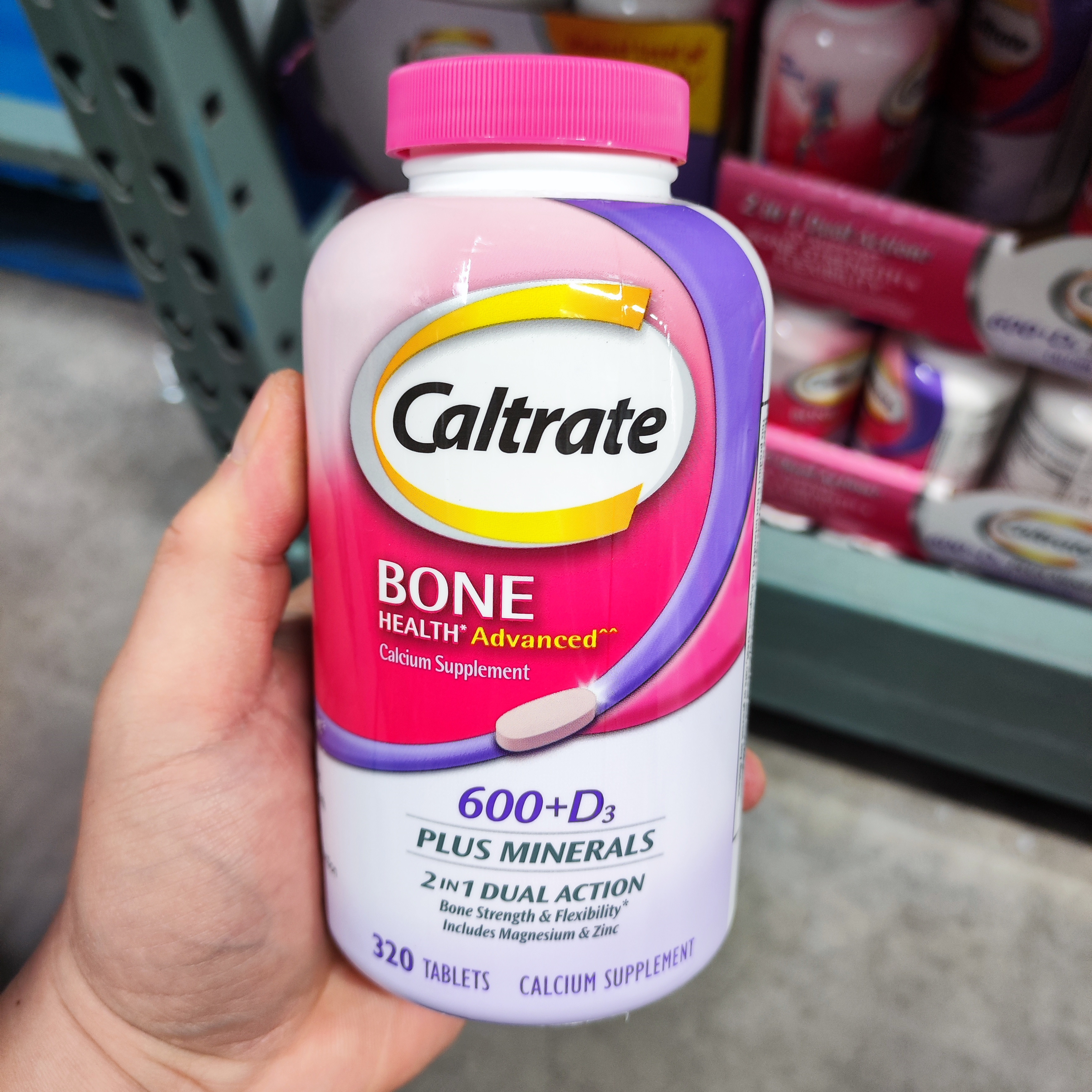 现货/美国Caltrate钙尔奇钙片妇女中老年孕妇维生素D3 钙片320粒