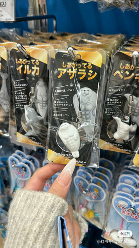 有100块腹肌的海豹钥匙扣动物园同款挂饰包挂件