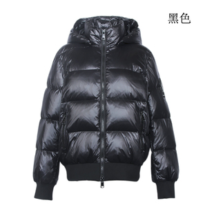 意大利奢级 羽绒服女款冬装保暖纯色短款休闲外套加厚可卸帽 剪标