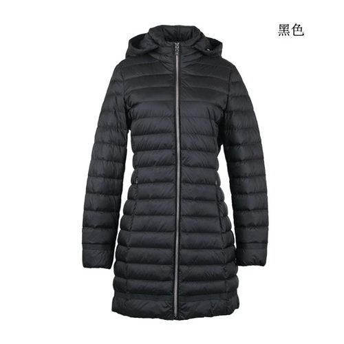 G意大利轻奢 中长款羽绒服可卸帽修身纯色保暖  W2625C冬装女装