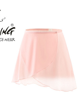 TING陈婷 舞蹈裙儿童英皇考级挂钩纱裙女童芭蕾舞蹈练功表演短裙