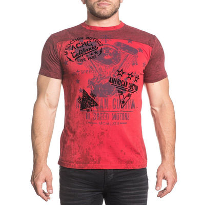 affliction男士纯棉印花短袖半袖