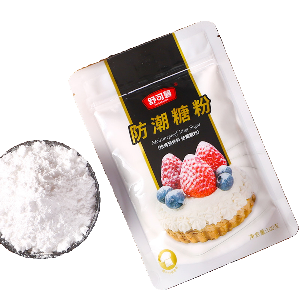 烘焙原料 舒可曼防潮糖粉100g 烘焙蛋糕面包饼干装饰原料防潮糖霜