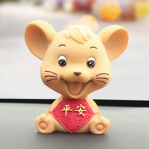 Интернет-украшения для автомобилей знаменитостей, автомобильный креатив, кукла-талисман Года Крысы, коллекция высококачественных мужских украшений для автомобилей
