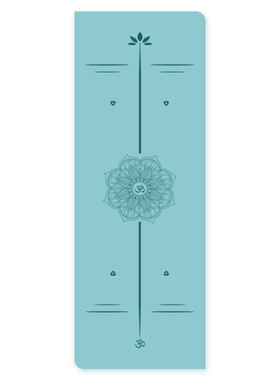 厂家pu橡胶瑜伽垫体位线土豪垫yogamat家用防滑健身垫