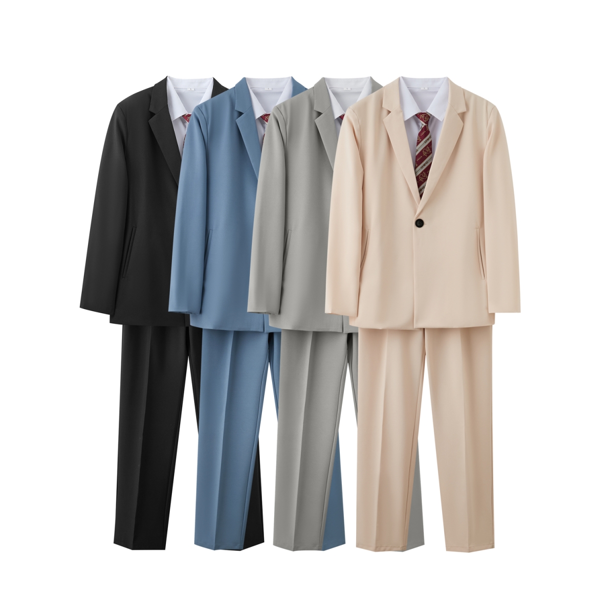 春秋季休闲西服套装男订婚衣服正装高级感痞帅结婚小西装外套