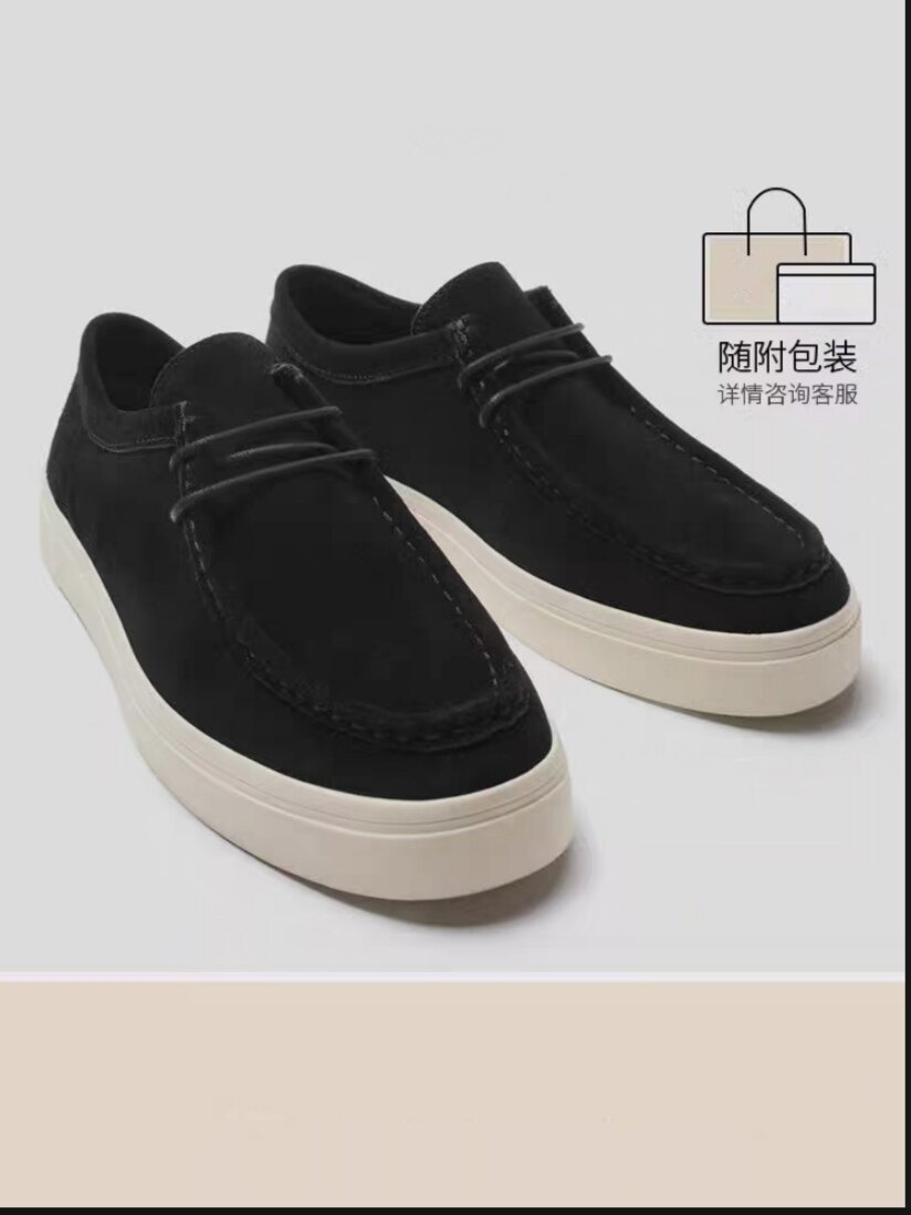 ZARZCXY夏季新品 男鞋 黑色牛皮商务低帮真皮平底系带休闲皮鞋