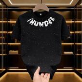 简约小众ins潮流情侣装 2026夏季 上衣 短袖 T恤男女同款 新款 纯棉美式