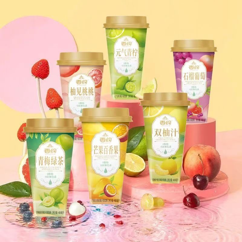 香约果汁茶400ml*1杯蜂蜜柚子茶果汁饮料即饮果茶