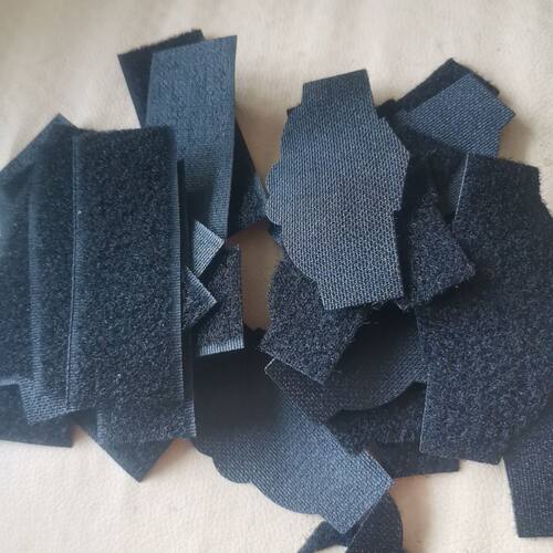 强力粘黑色多色服饰缝式毛粘形状魔术贴保安制服辅料