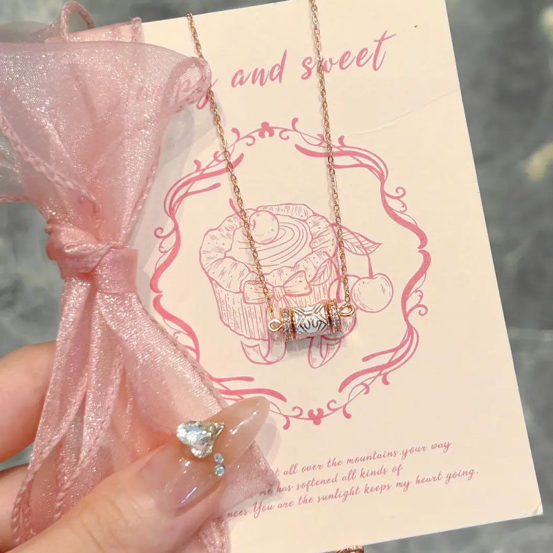 Disney迪士尼环钻项链2025新款925银女玫瑰金锁骨链百搭高级感