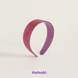 HOHOKI原创设计小众春日手绘花宽版发箍法式浪漫