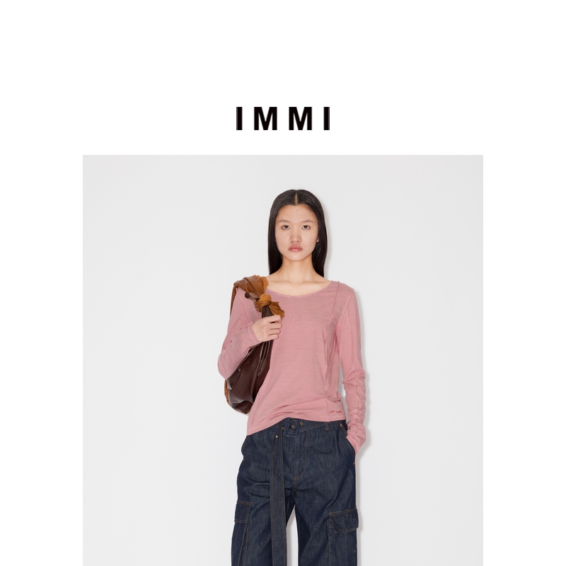 【IMMI】25夏季新品SURPLUS系列航海系条纹长袖T恤MWESSJLT0523X