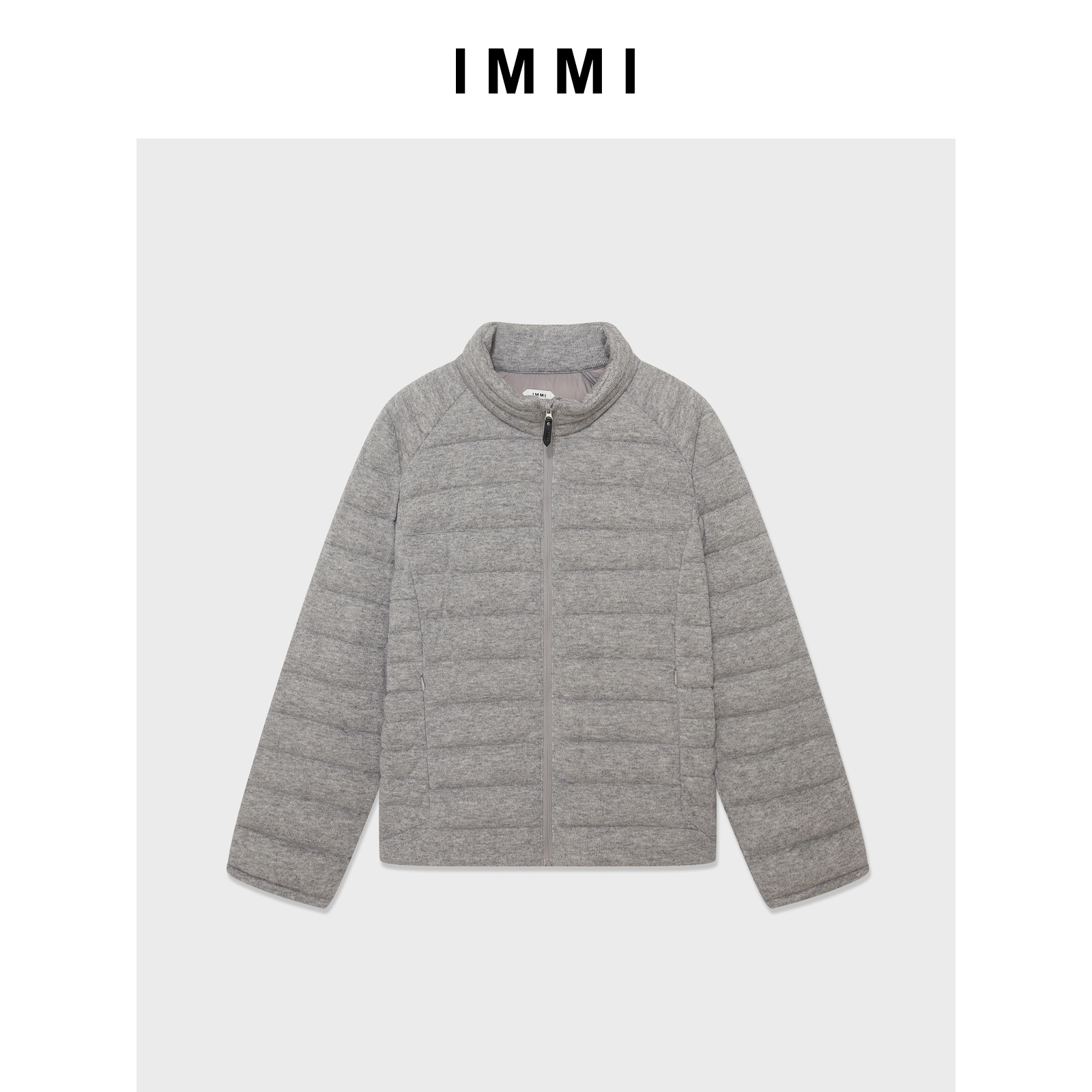 【IMMI】25秋冬新品羊绒针织立领羽绒夹克外套MWEFWFJK0872X