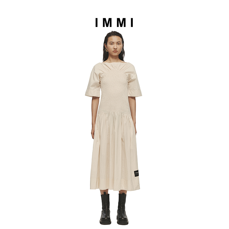 设计师品牌IMMI棉布打揽连衣裙