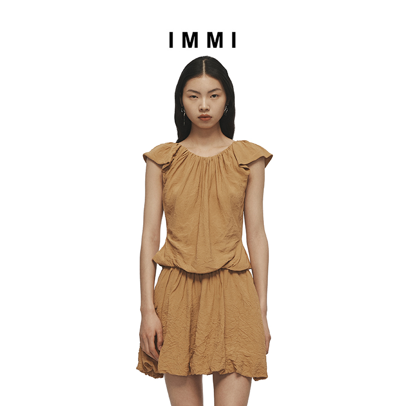 IMMI设计师春夏褶皱云朵上衣