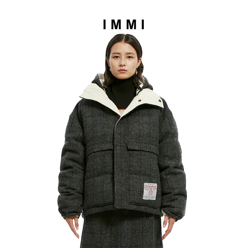 immi设计师品牌秋冬正反羽绒夹克