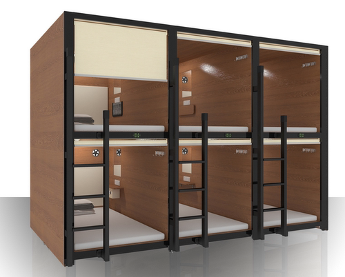 阳航群租房隔间劳务宿舍便民住宿点单人上下铺睡眠休息舱床胶囊房