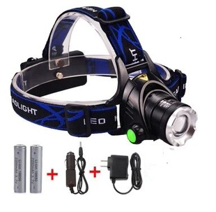 Zoomable 3 Modes  LED Headlamp Head Light Hiking Camping