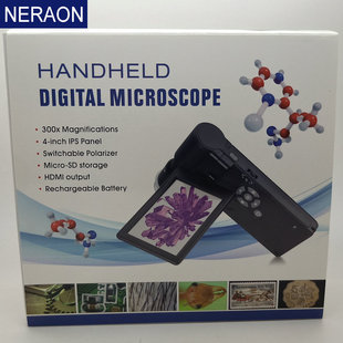 带屏可录拍电子数码 手持便携式 显微镜偏光UM049 显微镜 4英寸数码