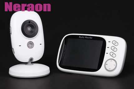 厂家货源VB603 3.2寸无线婴儿监控器看护仪双向对讲 夜视测温宝宝