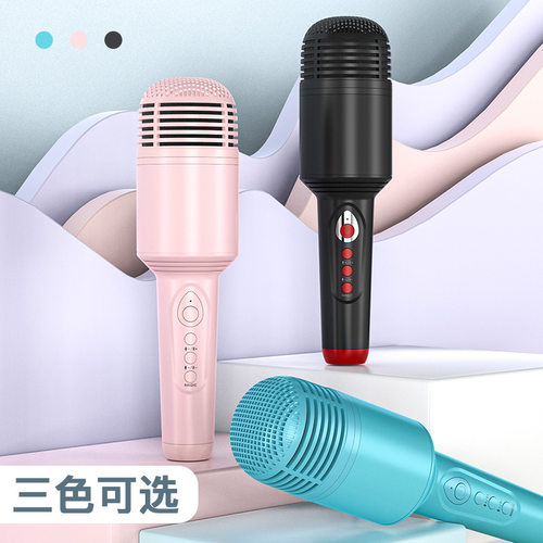 K10无线麦克风音响一体机话筒蓝牙手机唱歌全民K歌家用便携K歌宝B