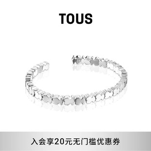 小众925银小熊手镯生日生日礼物 TOUS桃丝熊Straight系列轻奢经典