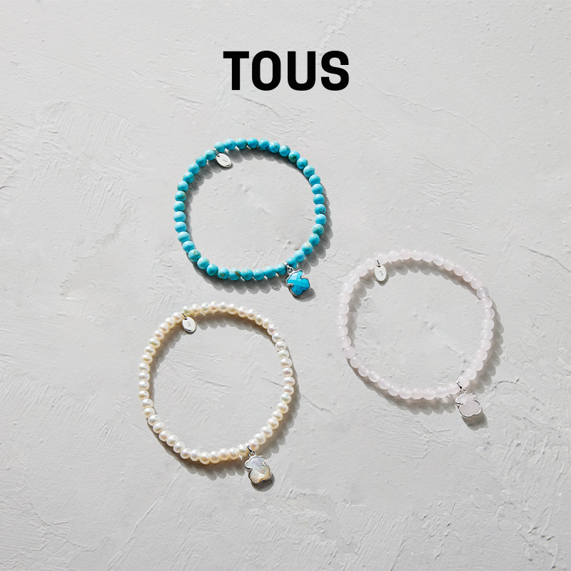 TOUS桃丝熊Icon color系列珍珠叠戴手链时尚轻奢小众设计精致礼物