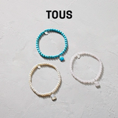 TOUS 桃丝熊Icon color系列轻奢小众珍珠可叠戴手链礼物