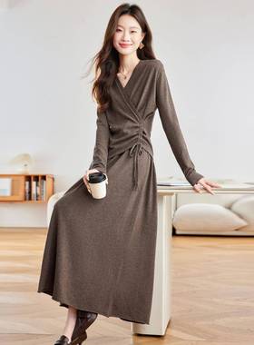 女装尚套装202秋时优季雅新款SH20213-长袖针织衫半裙两件套裙SH5