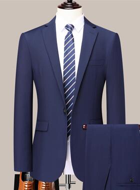 高端男士西服套装四款务季休闲搭西装时百尚商高级感气885-L质套