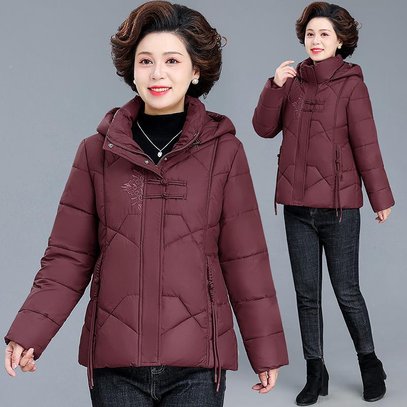 妈妈冬季羽绒棉服肥84184302加加大新洋气中老外套女秋冬大码中年
