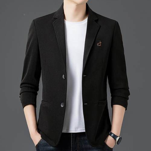 款男士休闲新66520-PP西服春小韩版修身西装中青年秋商务简约便西