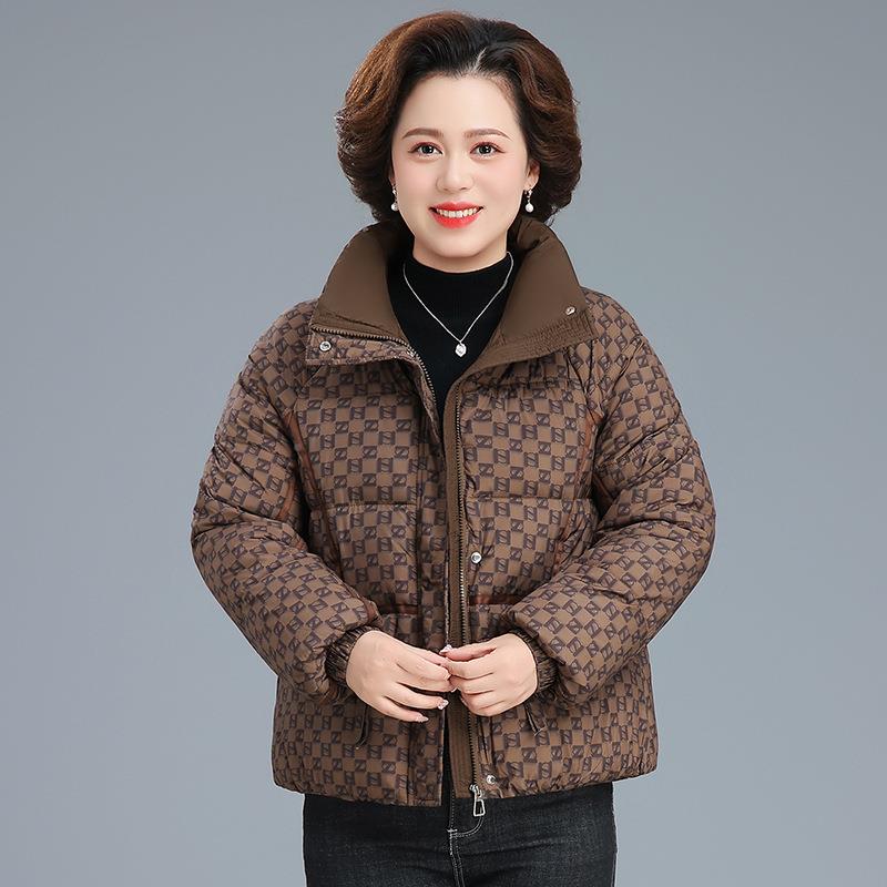 加厚羽绒棉衣棉服女冬季中2025新款妈妈冬老大年码爆款秋保暖10-6