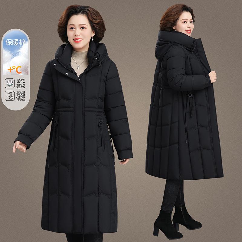 高端中年衣妈妈羽绒服女棉冬2季025新款中98570116老年棉袄宽松大