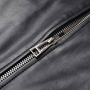 海宁皮衣翻机车皮夹克冬季 BB绵男羊皮休闲领中年大口袋年外 2205