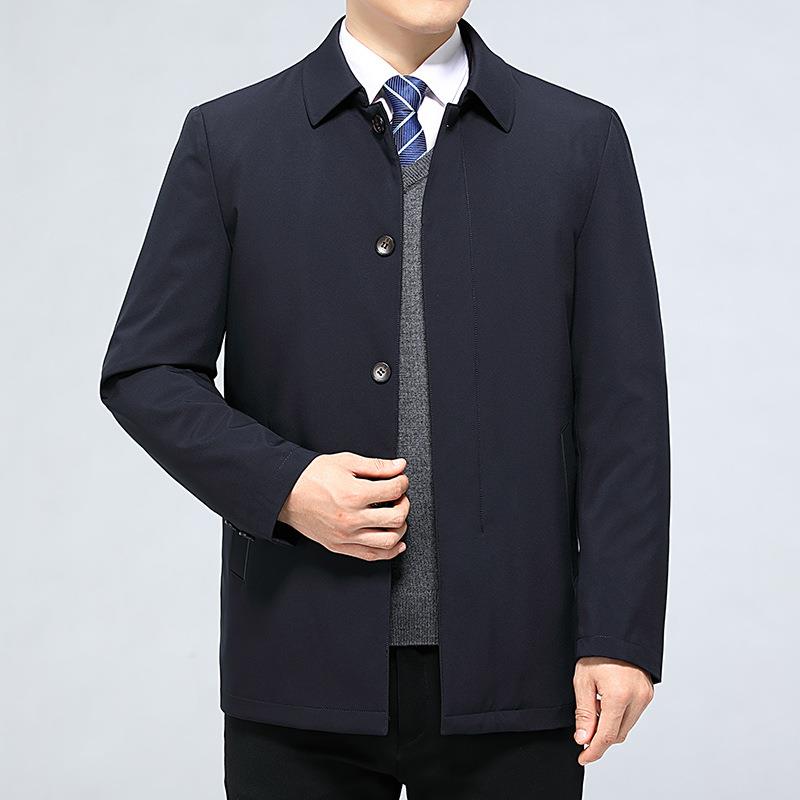 2025冬季男士羽中绒服中长款可鸭绒年商务休闲爸爸脱卸21988-U内