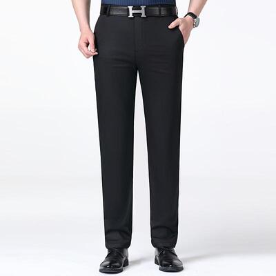 端夏季中年2211-PB男士年休闲裤直筒薄款男裤中商务通勤高休闲青