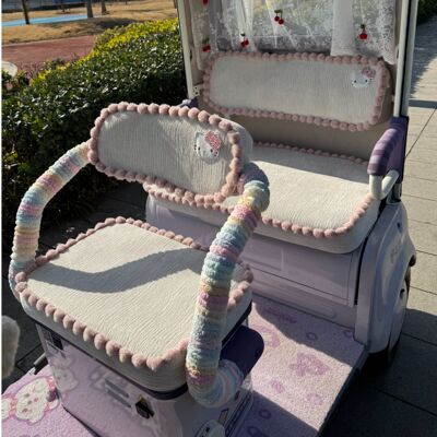 爱玛乐淘pro乐维510雅迪CL18台铃X18电动三轮车座套四季通用坐垫