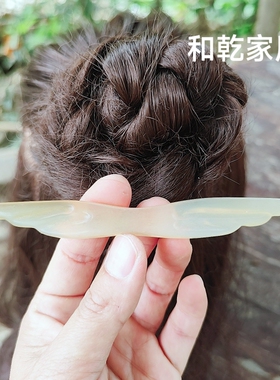 和乾双尖翅膀盘发簪盘发簪子优雅古典民族风反扣古装头饰国风发饰