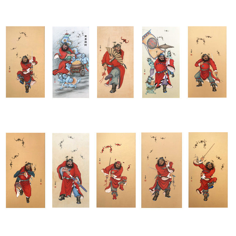国画打印白描底稿人物钟馗竖幅