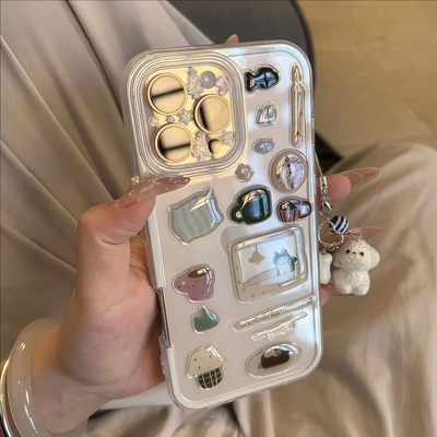 创意DIY黑猫贴纸手机壳