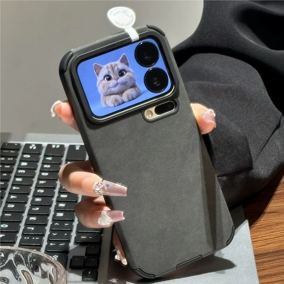 小米17/15pro秋冬翻毛皮手机壳