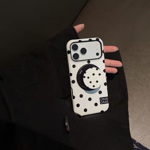简约白波磁吸肤感防摔手机壳