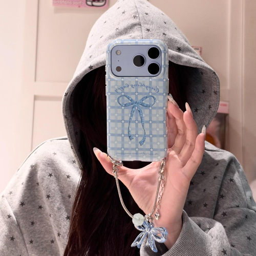 韩系ins风蝴蝶结双层IMD手机壳