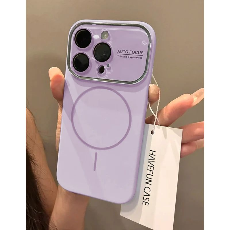 高颜值肤感大视窗磁吸手机壳