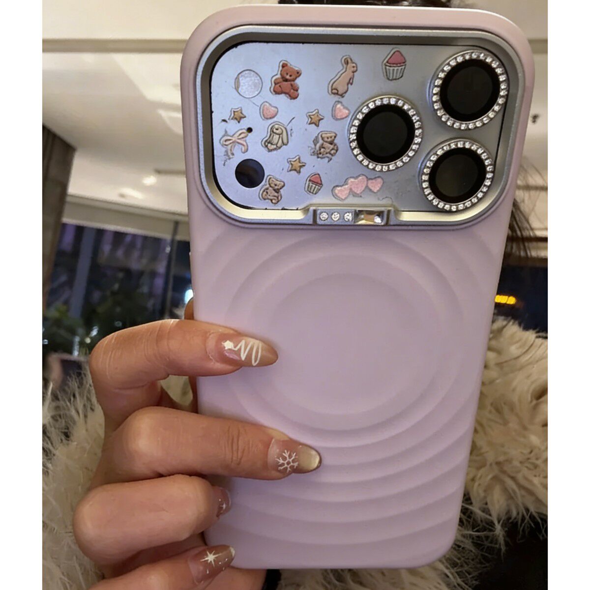 ins高级适用苹果17promax手机壳iphone17紫色肤感硅胶波漾磁吸16保护套15pro外壳14pm保护壳13全包防摔小众女