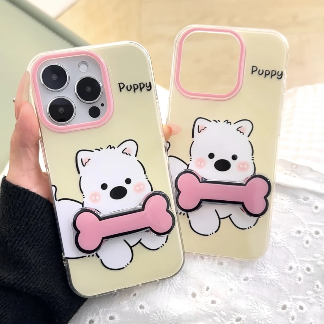 苹果16西高地小狗手机壳